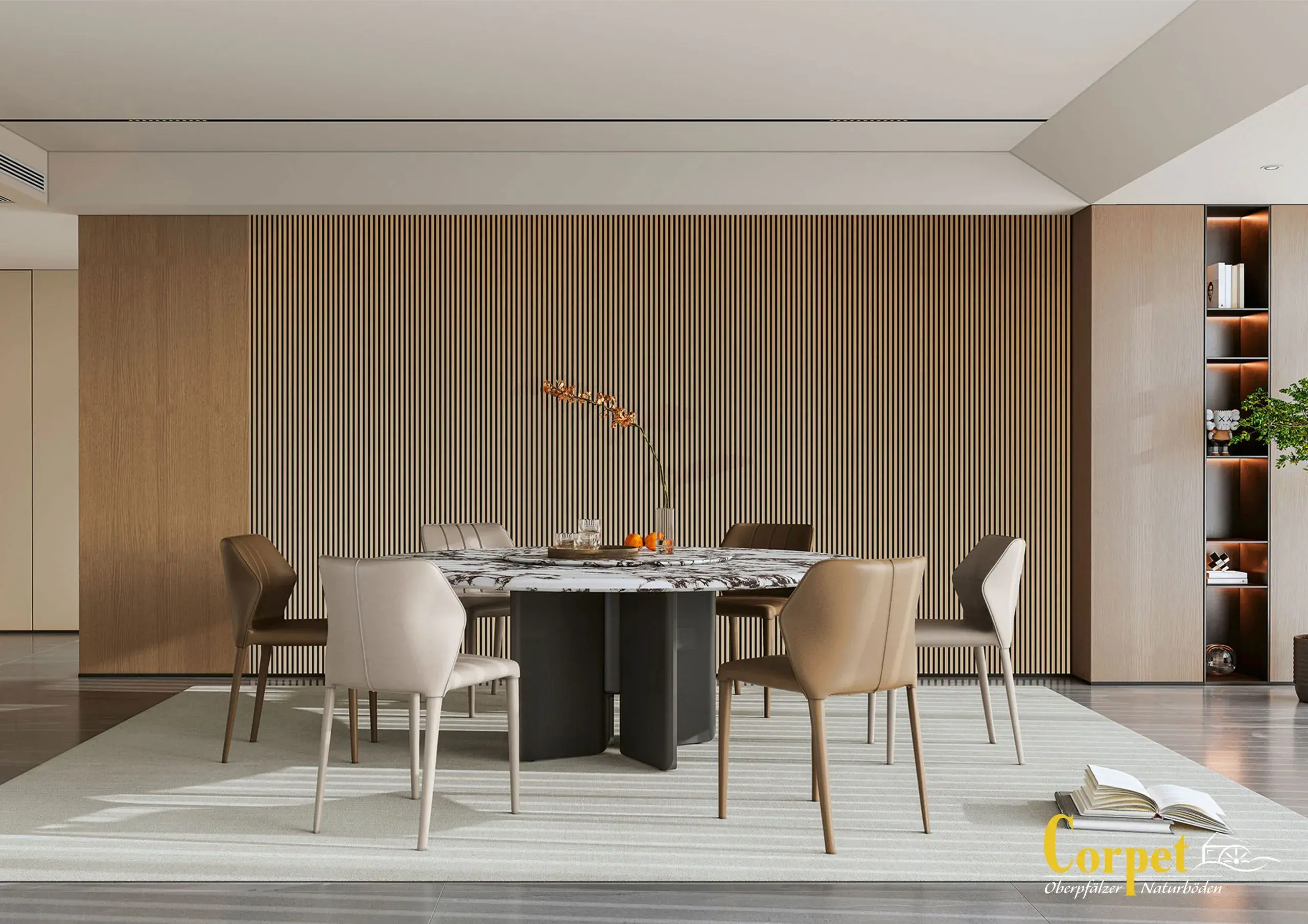 Corpet Boden Raumbild Esszimmer