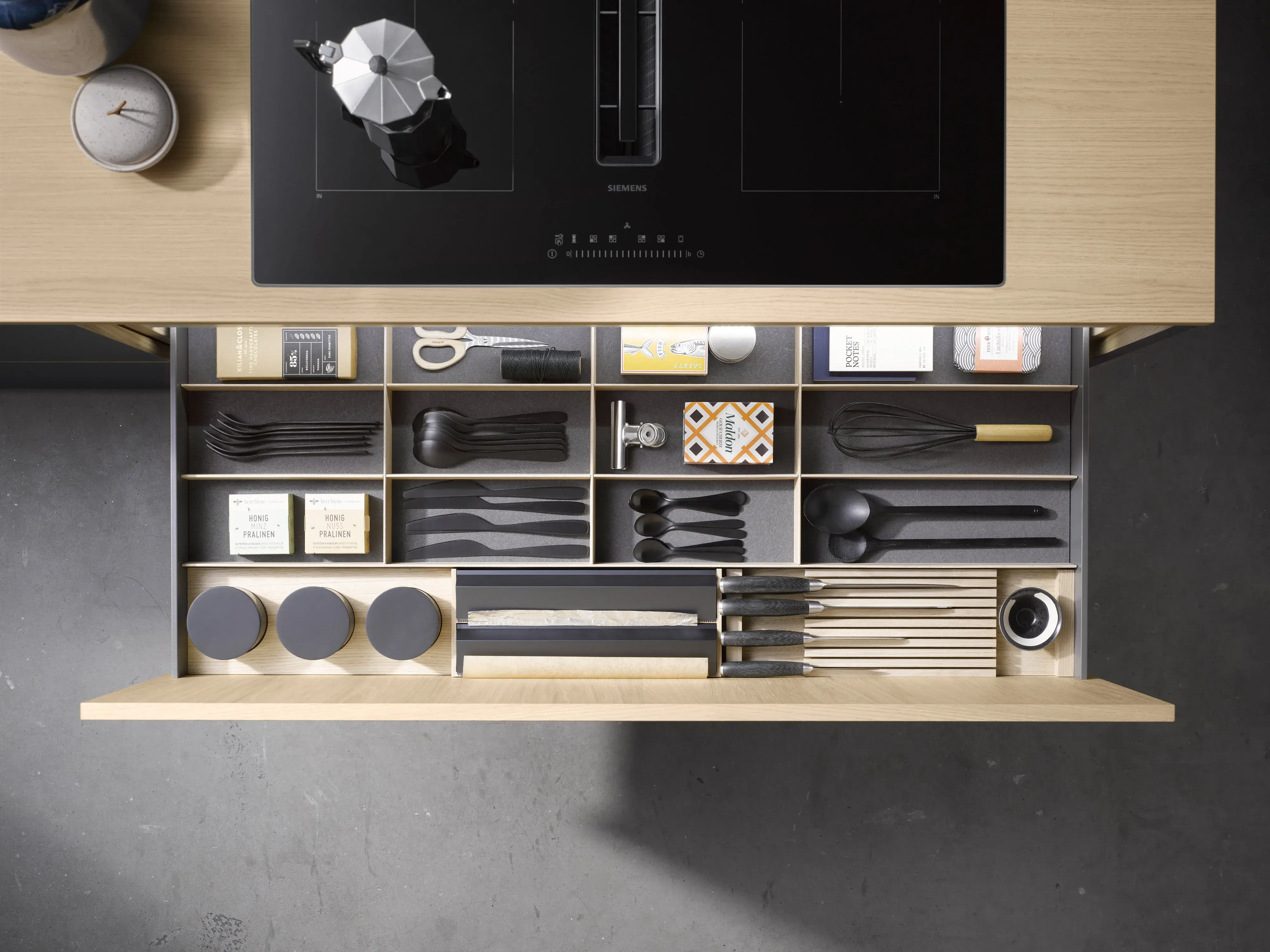 Häcker SlimLine Drawer mehr Platz in der Küchenschublade